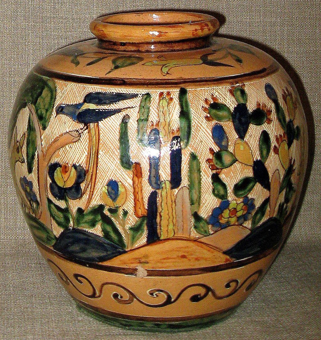 Stunning Handmade/Painted BALBINO LUCANO 1920s Original Tlaquepaque, Mexico Pot Stunning Handmade/Painted BALBINO LUCANO 1920s Original Tlaquepaque, Mexico Pot