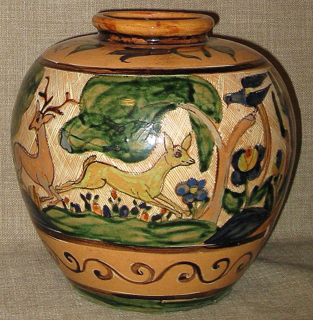 Stunning Handmade/Painted BALBINO LUCANO 1920s Original Tlaquepaque, Mexico Pot Stunning Handmade/Painted BALBINO LUCANO 1920s Original Tlaquepaque, Mexico Pot