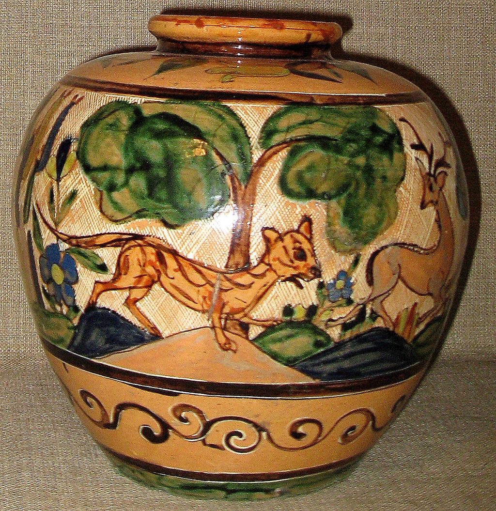 Stunning Handmade/Painted BALBINO LUCANO 1920s Original Tlaquepaque, Mexico Pot Stunning Handmade/Painted BALBINO LUCANO 1920s Original Tlaquepaque, Mexico Pot