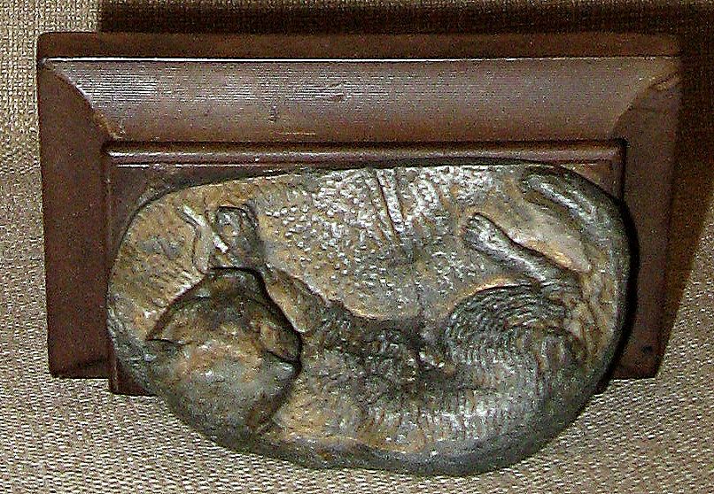 Stunning Antique French Spelter Bronze Cat & Mouse Figurine on Composition Base Stunning Antique French Spelter Bronze Cat & Mouse Figurine on Composition Base