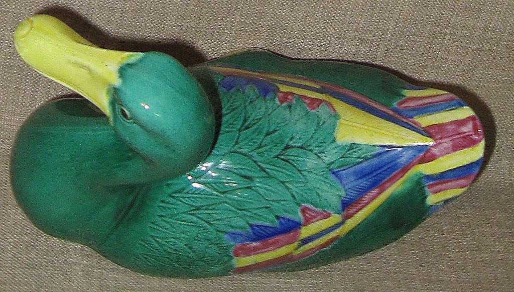 Very Old Hand Painted Chinese Tang Style Sancai Duck Very Old Hand Painted Chinese Tang Style Sancai Duck