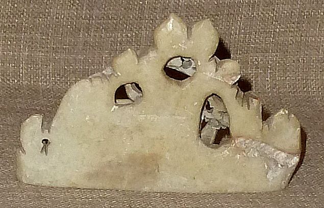 Old Petite Ornately Hand Carved Chinese Soapstone Ink Pot Old Petite Ornately Hand Carved Chinese Soapstone Ink Pot