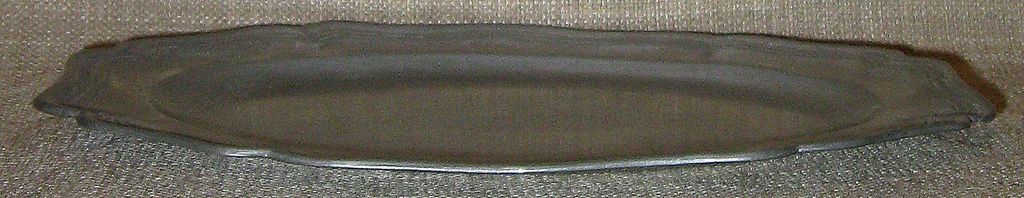 Small 1910s-1920s French Antique Hallmarked Solid Pewter Vanity Tray Small 1910s-1920s French Antique Hallmarked Solid Pewter Vanity Tray