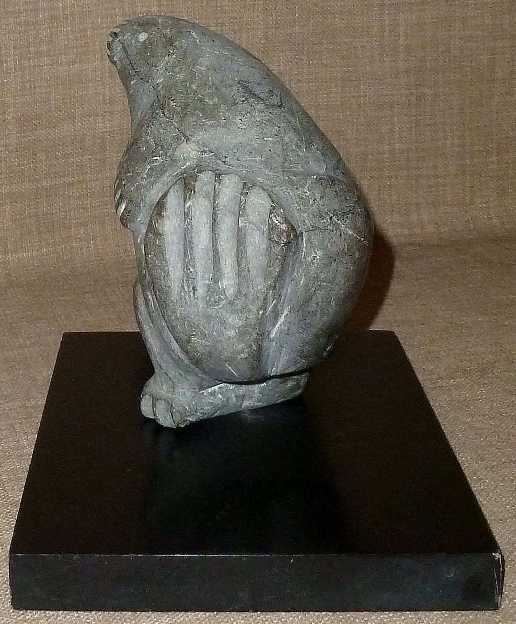 Listed Artist PAUTA SAILA Lg. Hand Carved Stone Inuit "Dancing Walrus" Sculpture Listed Artist PAUTA SAILA Lg. Hand Carved Stone Inuit "Dancing Walrus" Sculpture