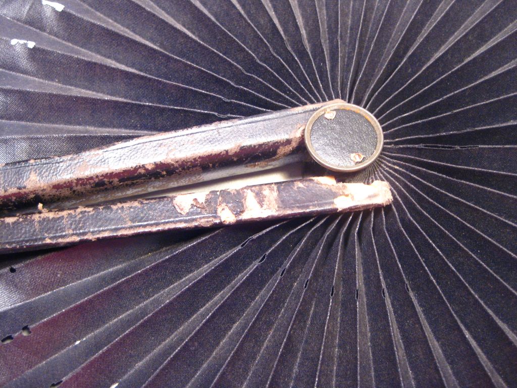 Antique Victorian Civil War Era Mourning Cockade Fan - Free Shipping in US Antique Victorian Civil War Era Mourning Cockade Fan - Free Shipping in US