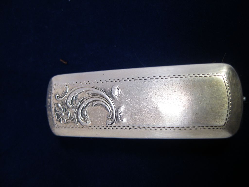 Victorian Small Clothes Brush Hallmarked Silver Top Victorian Small Clothes Brush Hallmarked Silver Top