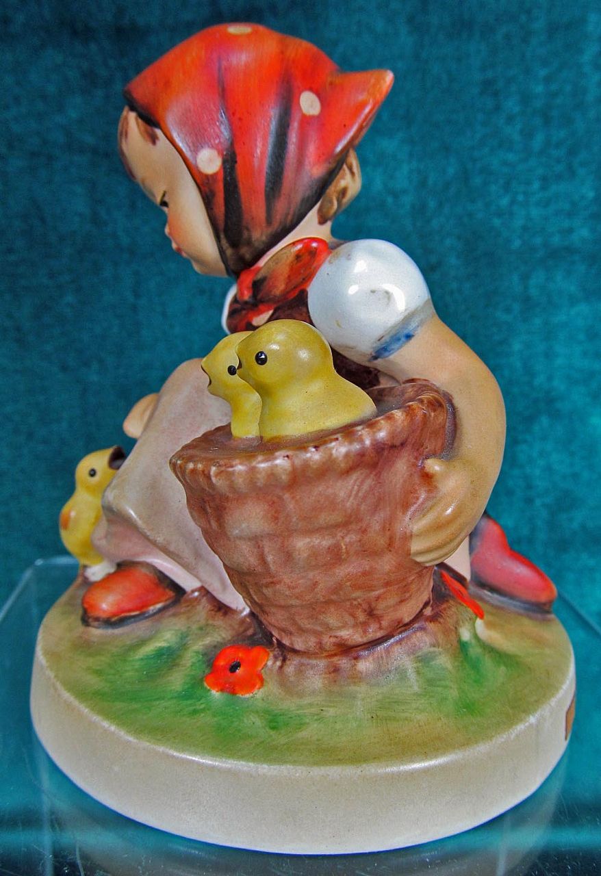 M I Hummel Figurine Chick Girl 57/0 Goebel W. Germany TMK3 M I Hummel Figurine Chick Girl 57/0 Goebel W. Germany TMK3