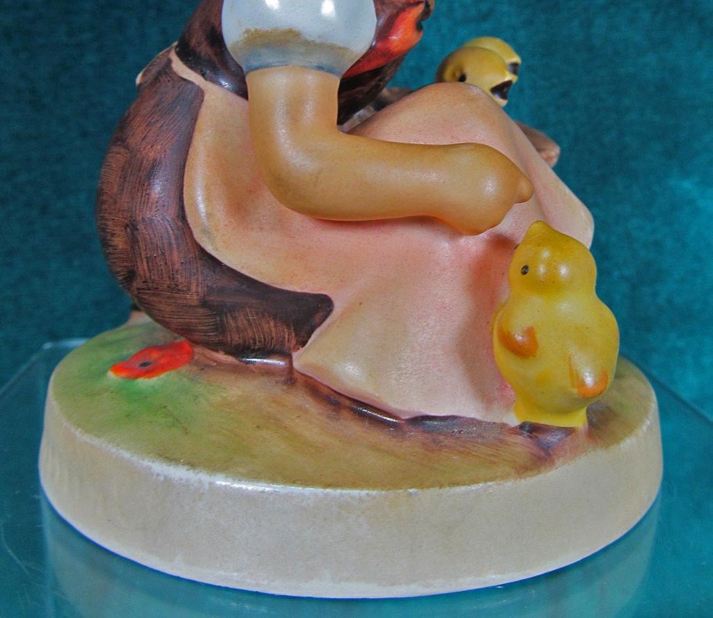 M I Hummel Figurine Chick Girl 57/0 Goebel W. Germany TMK3 M I Hummel Figurine Chick Girl 57/0 Goebel W. Germany TMK3