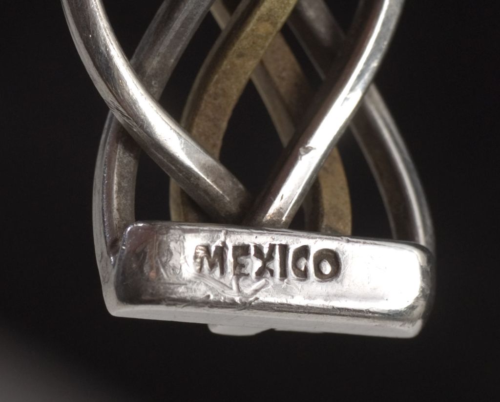 Vintage Modernist 1980's Taxco Mexico Sterling Bracelet Vintage Modernist 1980's Taxco Mexico Sterling Bracelet