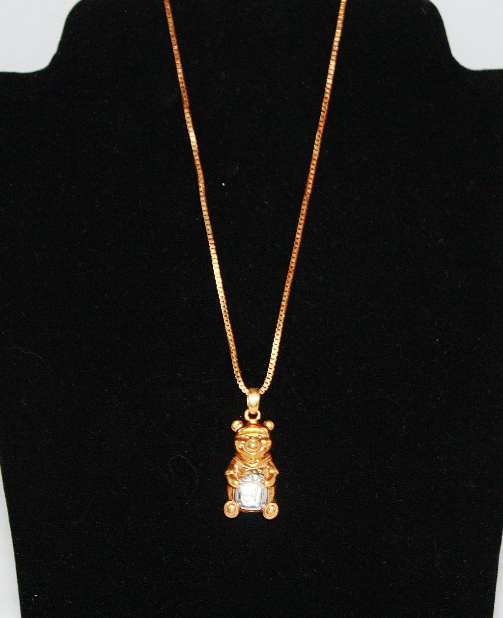Vintage Winnie the Pooh & Honeypot Vermeil Necklace Vintage Winnie the Pooh & Honeypot Vermeil Necklace