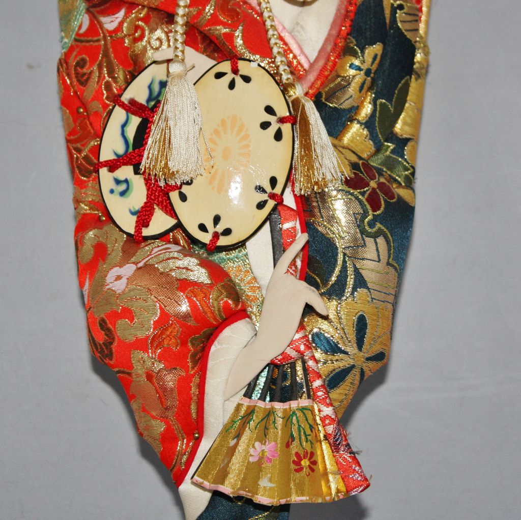 Vintage Geisha Oshi-e Hagoita Paddle Decorative Japanese 3D Art on Stand Vintage Geisha Oshi-e Hagoita Paddle Decorative Japanese 3D Art on Stand