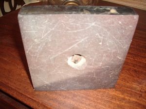Etched Whale oil lamp electrified Etched Whale oil lamp electrified