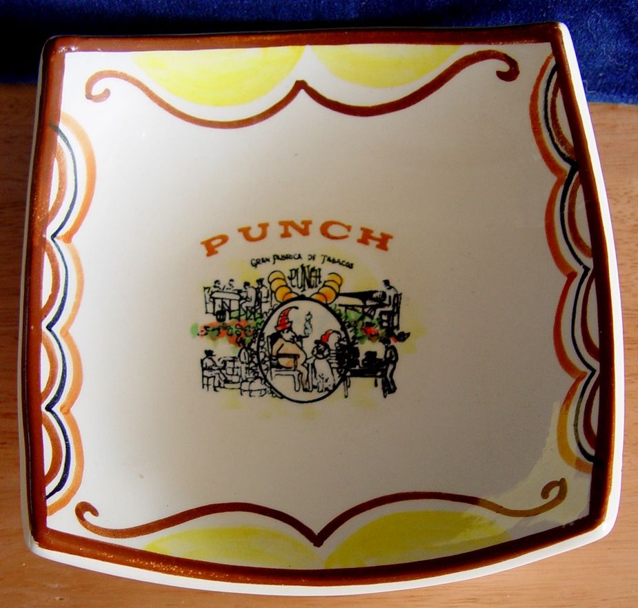 Od Cigar Bowl with Mr. Punch (w/o Judy) Smoking a Cigar Od Cigar Bowl with Mr. Punch (w/o Judy) Smoking a Cigar