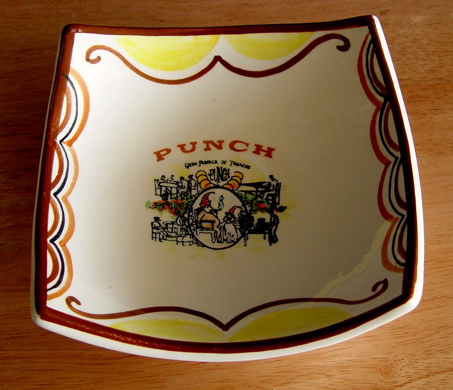 Od Cigar Bowl with Mr. Punch (w/o Judy) Smoking a Cigar Od Cigar Bowl with Mr. Punch (w/o Judy) Smoking a Cigar