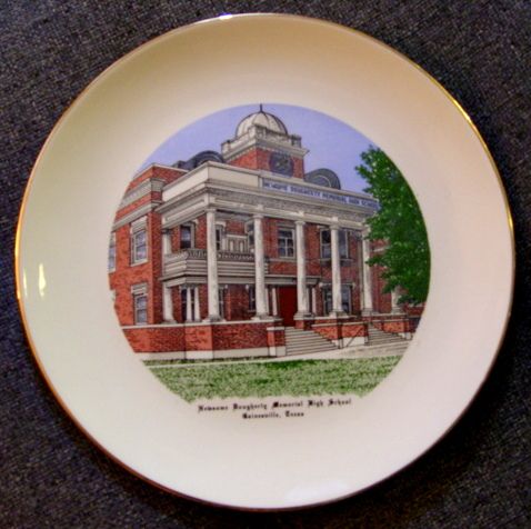 Souvenir Plate Gainesville Texas Newsome Dougherty High School Souvenir Plate Gainesville Texas Newsome Dougherty High School