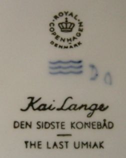 Royal Copenhagen The Last Umiak 1968 Collector Plate Royal Copenhagen The Last Umiak 1968 Collector Plate