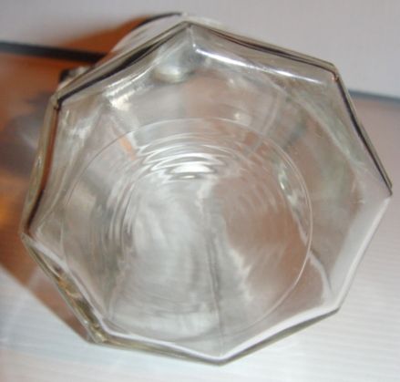 Clear Glass Depression Glass Syrup Pitcher with Tin Lid Clear Glass Depression Glass Syrup Pitcher with Tin Lid