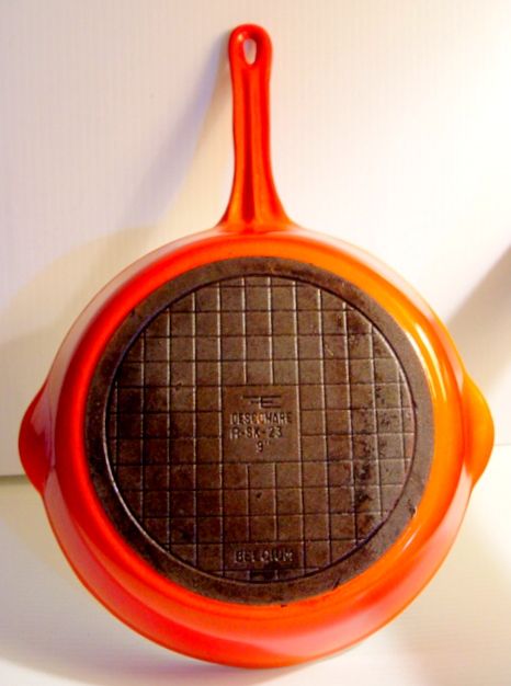 Vintage 9" Descoware Flameware Frying Pan Made in Belgium Vintage 9" Descoware Flameware Frying Pan Made in Belgium