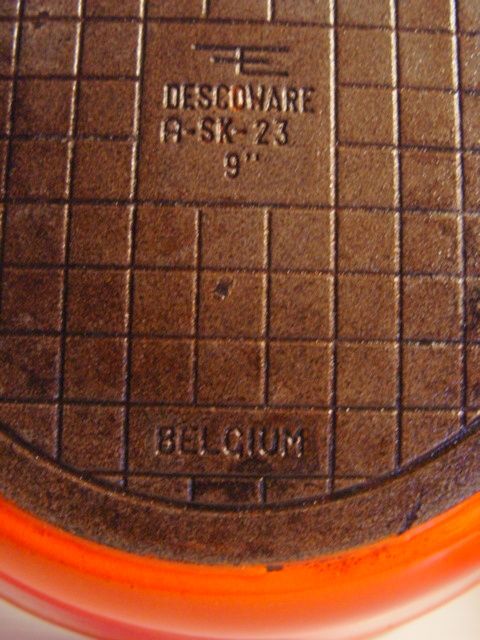 Vintage 9" Descoware Flameware Frying Pan Made in Belgium Vintage 9" Descoware Flameware Frying Pan Made in Belgium
