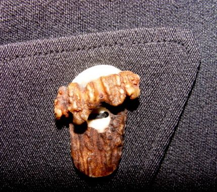 Exquisite English Wool Service Worker's Uniform with Antler Buttons Exquisite English Wool Service Worker's Uniform with Antler Buttons
