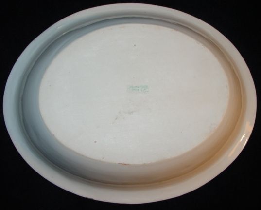 Ornate Oval Nippon Bowl with Beautiful Flowers & Butterfly Ornate Oval Nippon Bowl with Beautiful Flowers & Butterfly