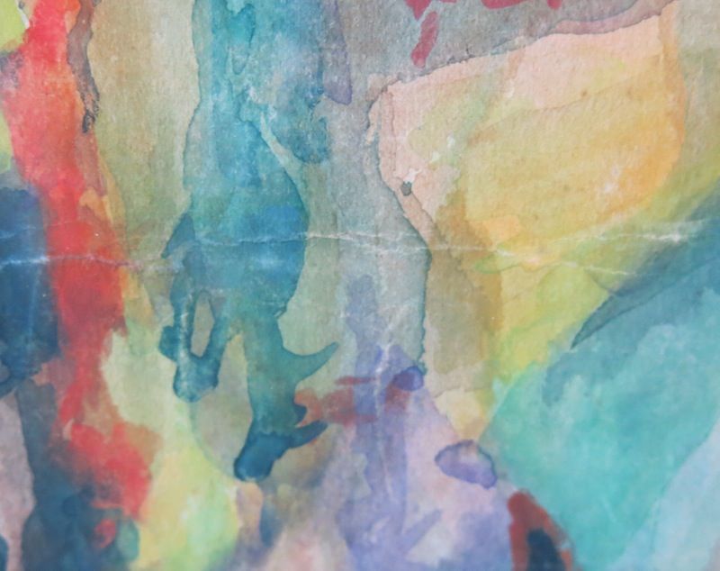 Mordechai Levanon Watercolor on Paper Landscape Israeli Artist 1972 Mordechai Levanon Watercolor on Paper Landscape Israeli Artist 1972