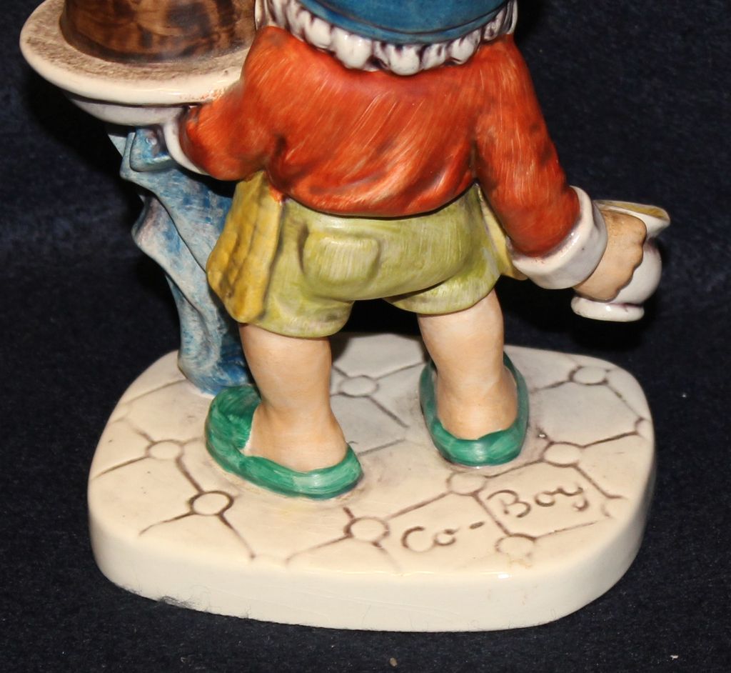 Goebel Co Boy Plum Figurine - Baker Goebel Co Boy Plum Figurine - Baker