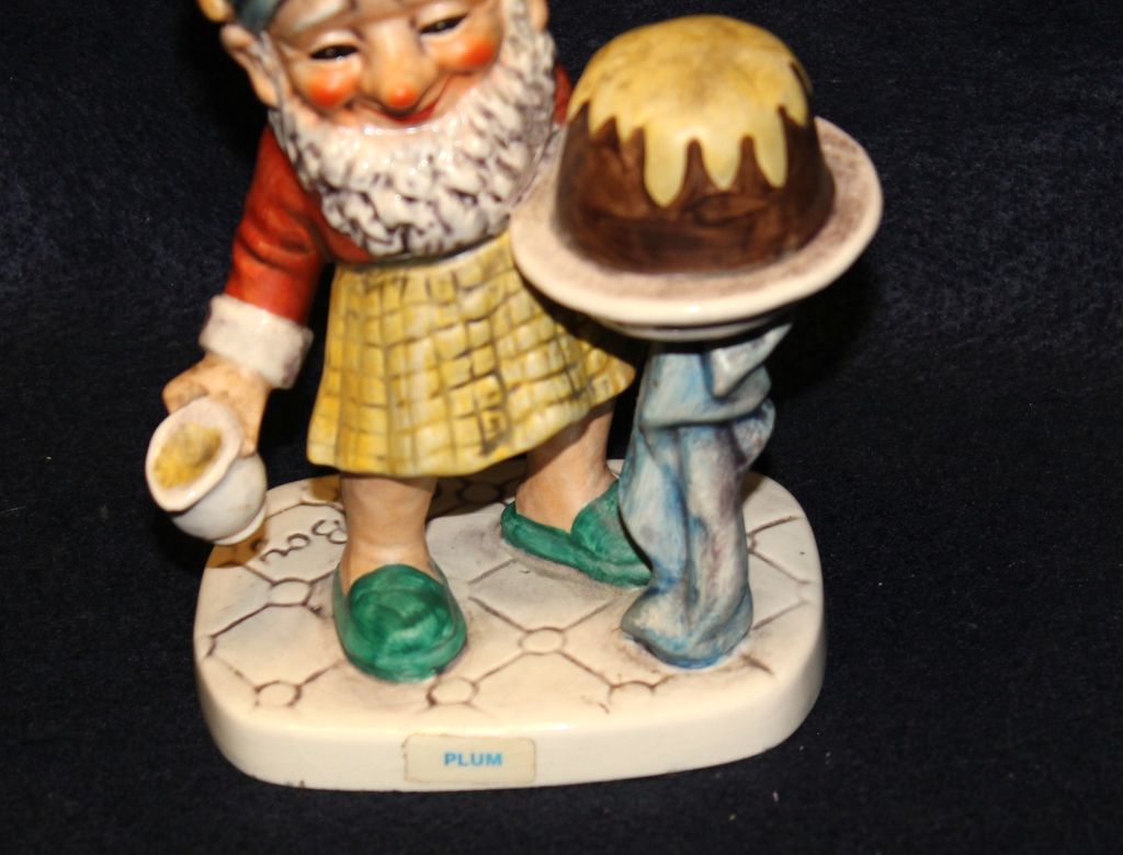 Goebel Co Boy Plum Figurine - Baker Goebel Co Boy Plum Figurine - Baker