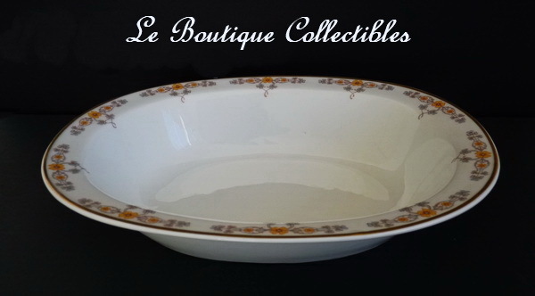 Haviland Limoges France 10 in. Oval Serving Dish Yellow Flowers Haviland Limoges France 10 in. Oval Serving Dish Yellow Flowers