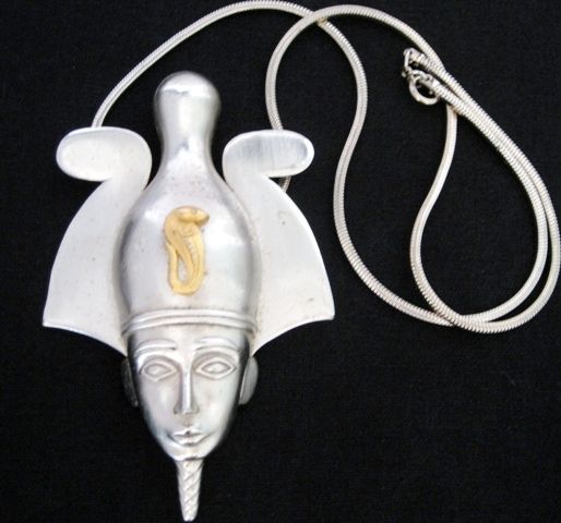 Rare Trifari Egyptian Pendant Necklace Rare Trifari Egyptian Pendant Necklace