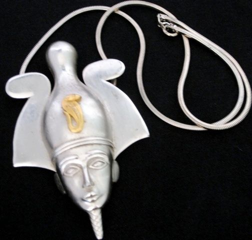 Rare Trifari Egyptian Pendant Necklace Rare Trifari Egyptian Pendant Necklace
