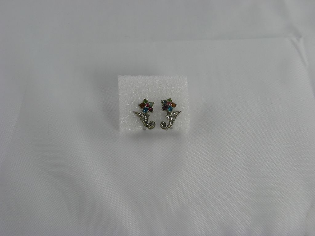 Bogoff Flower In Cornucopia Screw Back Earrings Bogoff Flower In Cornucopia Screw Back Earrings