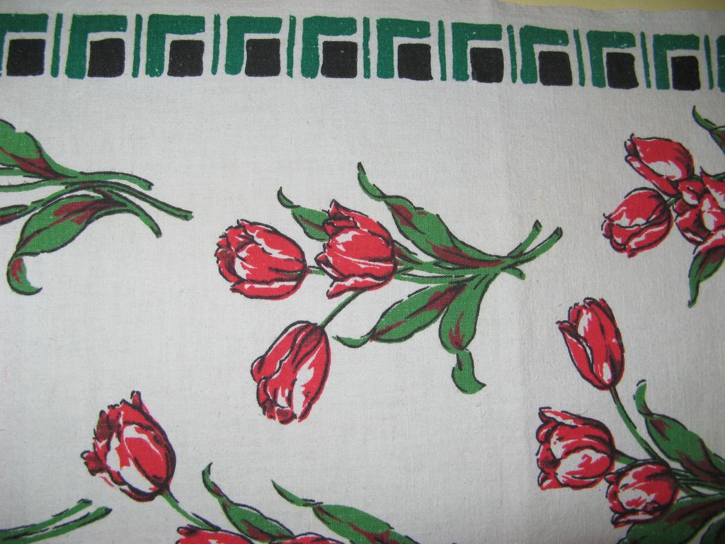 Vintage Pair of Linen Tea Towels Vintage Pair of Linen Tea Towels