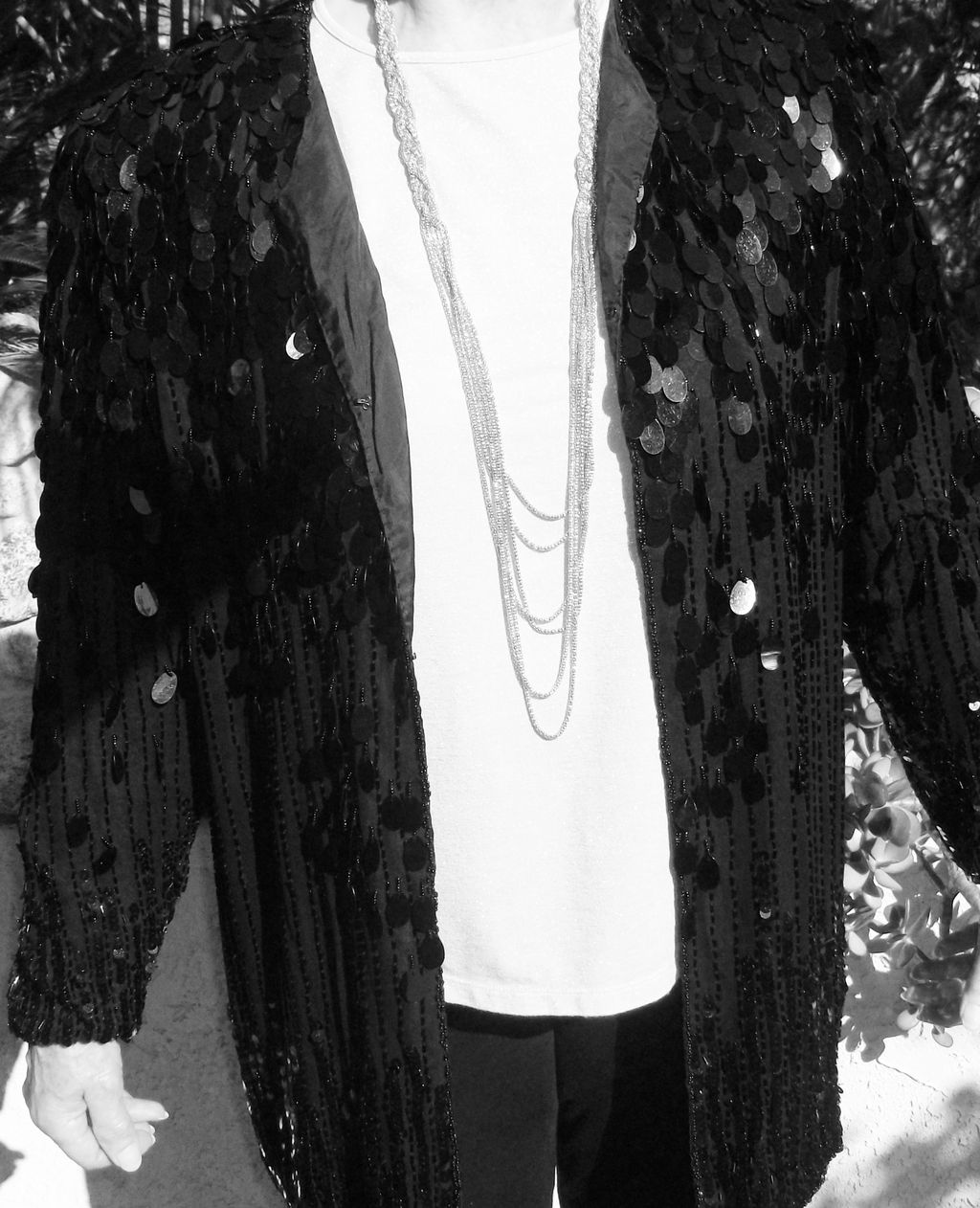 Vintage Oleg Cassini Black Beaded Jacket Vintage Oleg Cassini Black Beaded Jacket