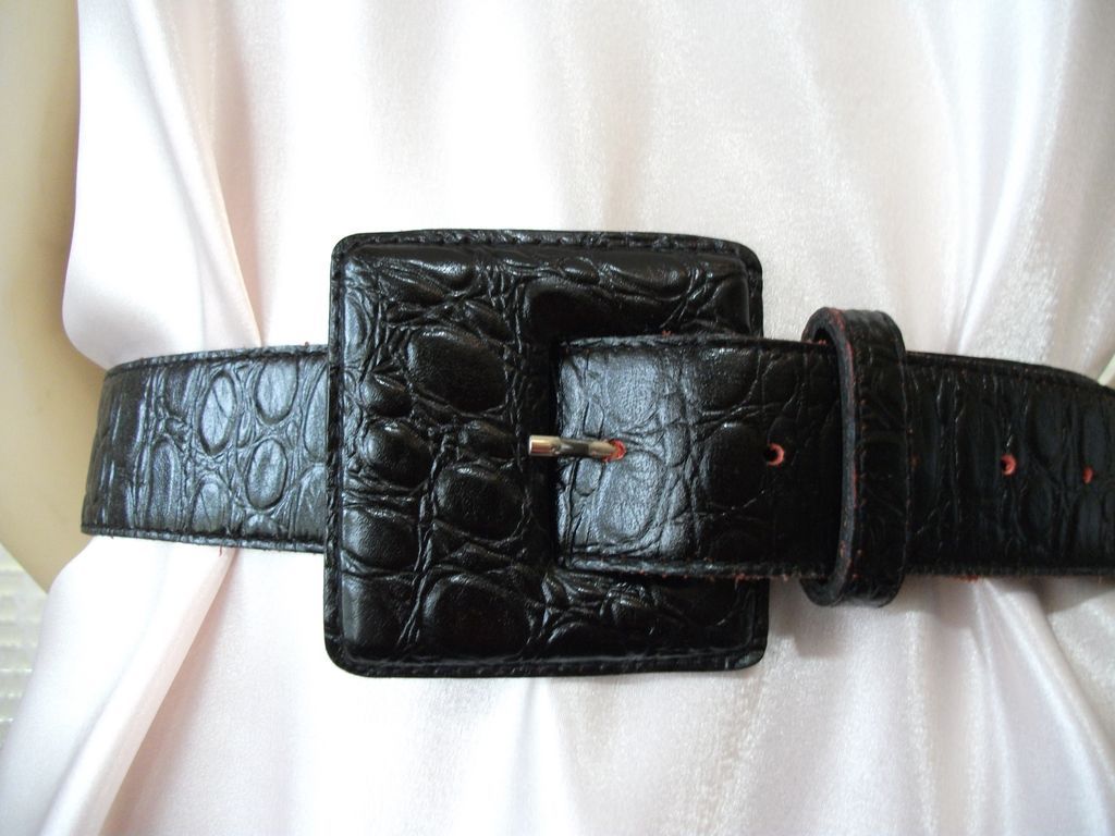 Vintage Leather Belt Black Vintage Leather Belt Black