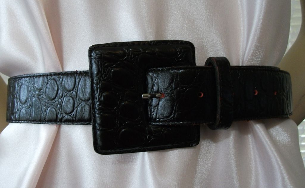 Vintage Leather Belt Black Vintage Leather Belt Black