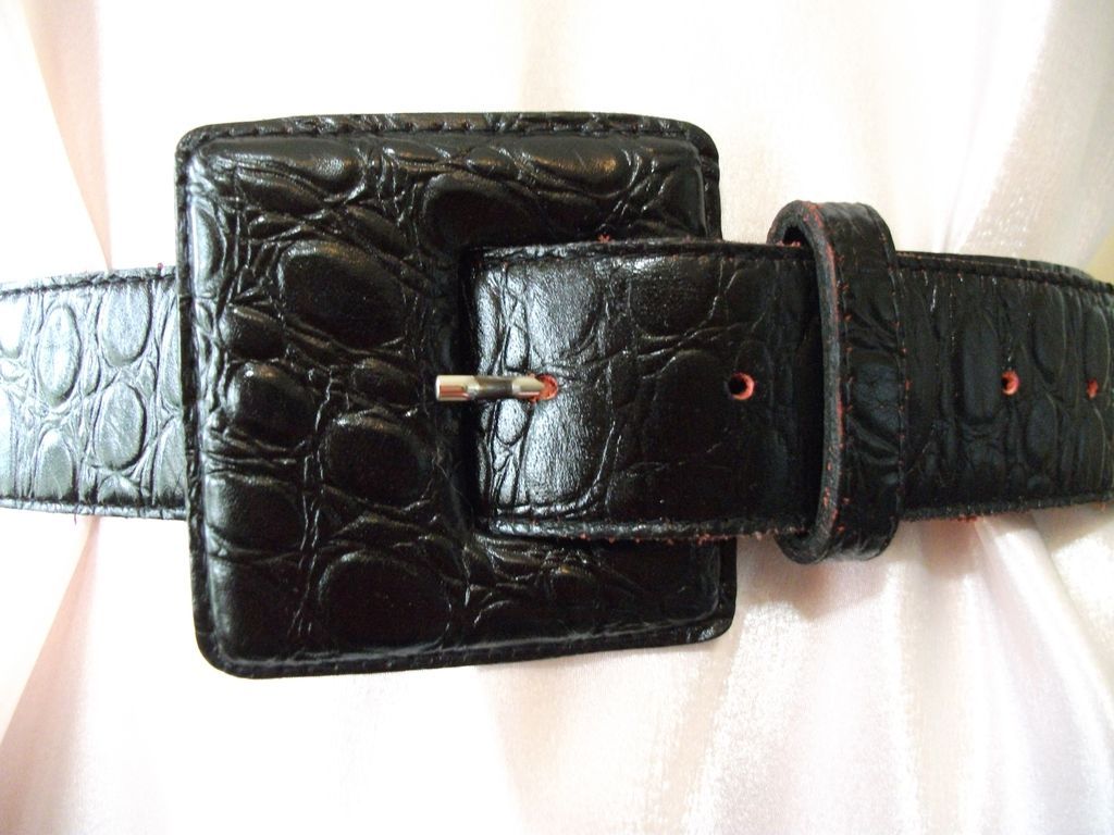 Vintage Leather Belt Black Vintage Leather Belt Black