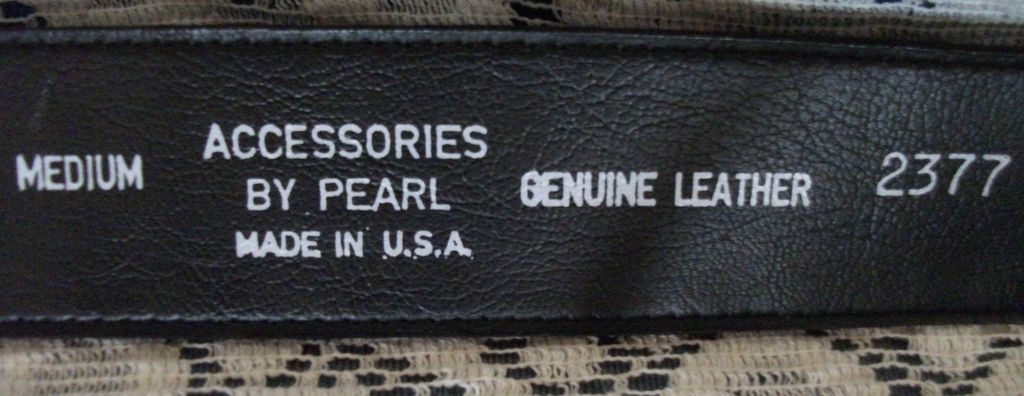Vintage Leather Belt Black Vintage Leather Belt Black
