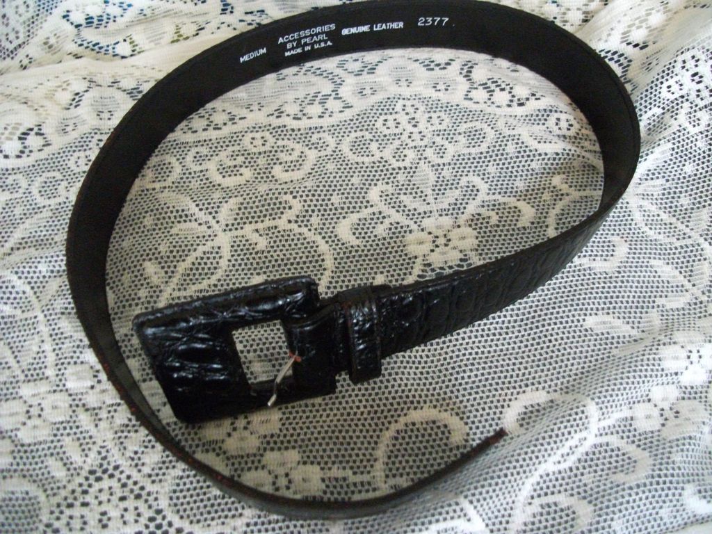 Vintage Leather Belt Black Vintage Leather Belt Black