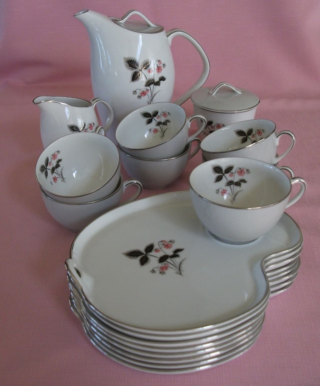 Vintage Noritake Coffee Tea Snack Set Grayson Pattern Vintage Noritake Coffee Tea Snack Set Grayson Pattern
