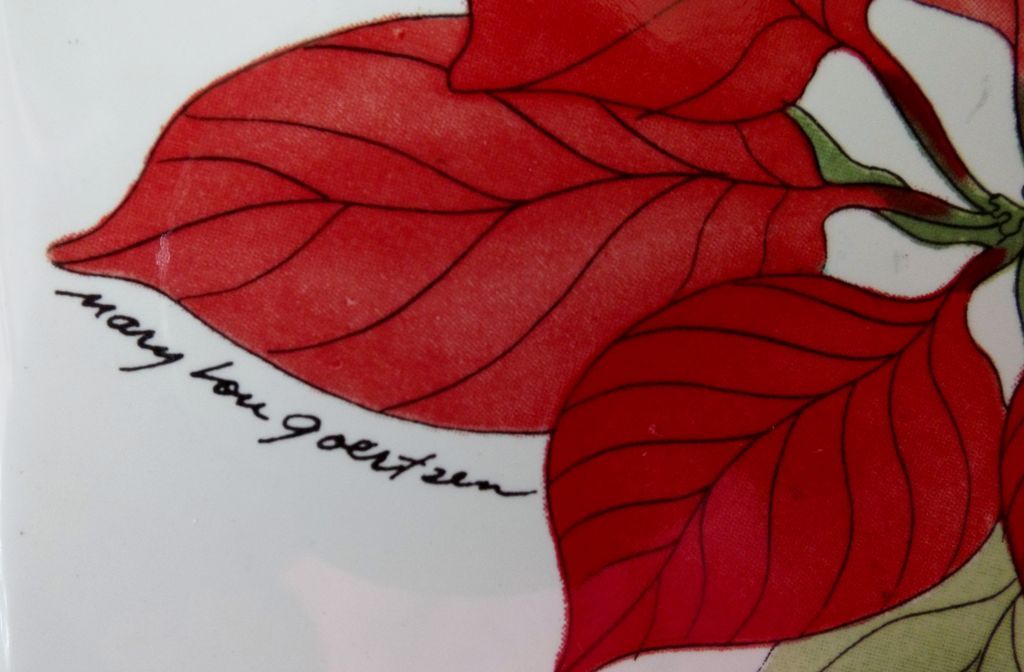Poinsettia Tile Trivet Artist Mary Lou Goertzen Poinsettia Tile Trivet Artist Mary Lou Goertzen
