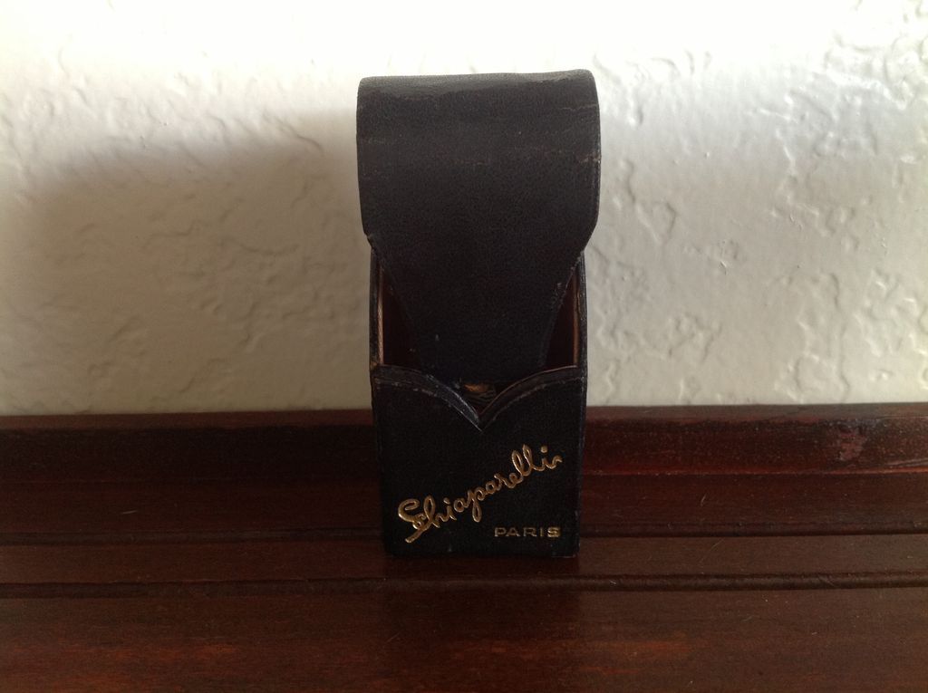 Elsa Schiaparelli Shocking Perfume in Original Leather Case Elsa Schiaparelli Shocking Perfume in Original Leather Case