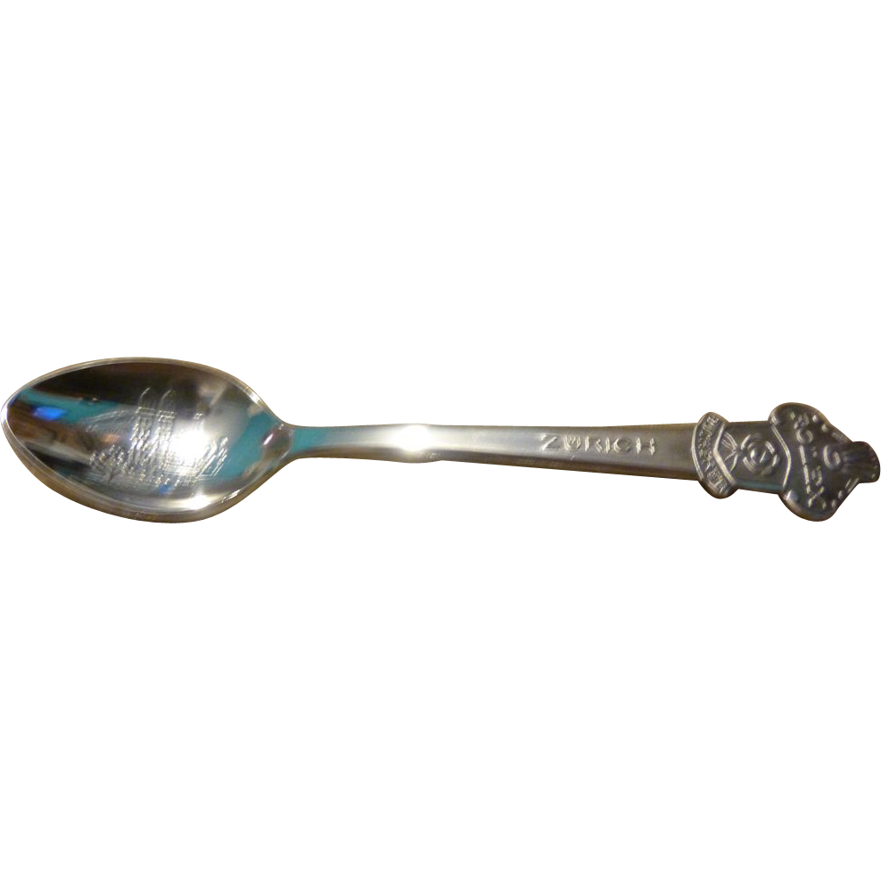set of 6 Rolex Watch Souvenir Spoon, Zurich, Switzerland, Bucherer set of 6 Rolex Watch Souvenir Spoon, Zurich, Switzerland, Bucherer