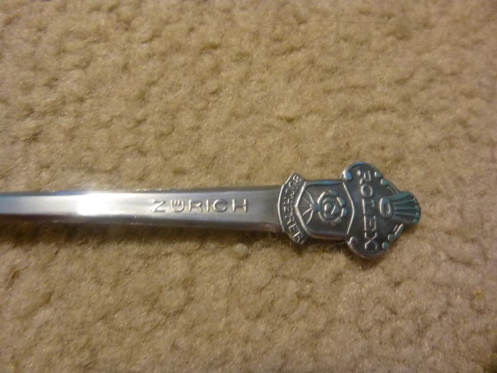 set of 6 Rolex Watch Souvenir Spoon, Zurich, Switzerland, Bucherer set of 6 Rolex Watch Souvenir Spoon, Zurich, Switzerland, Bucherer
