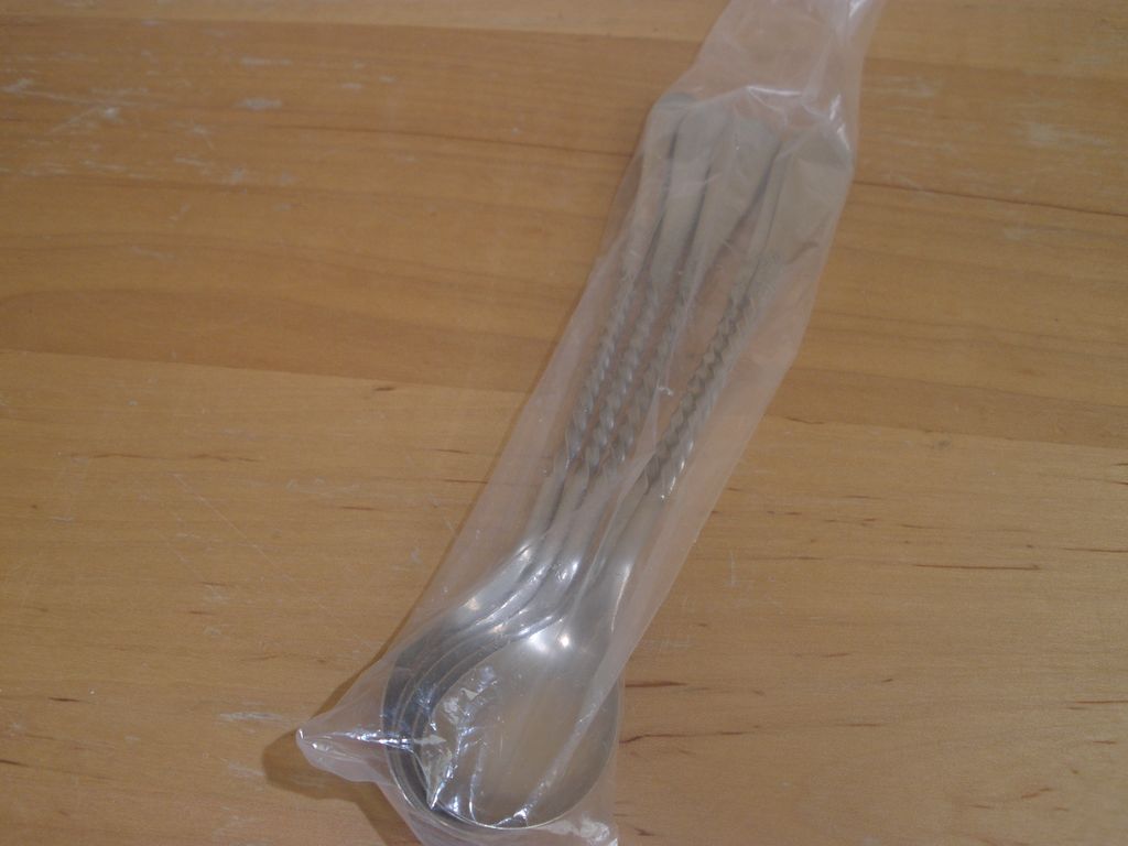 Set of 5 vintage Twisted Handle Ice Cream Spoons Set of 5 vintage Twisted Handle Ice Cream Spoons