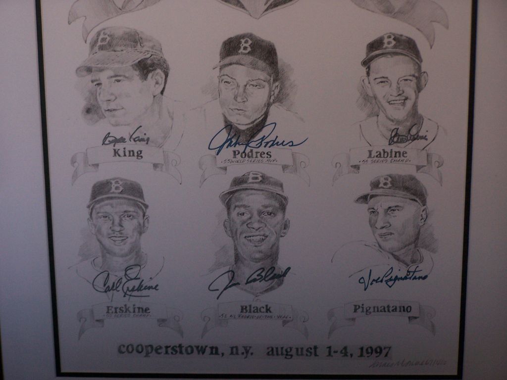 Pencil Signed and Numbered Limited Edition #67 OF 400 Lithograph Celebrating Jackie Robinson and the Brooklyn Dodgers Pencil Signed and Numbered Limited Edition #67 OF 400 Lithograph Celebrating Jackie Robinson and the Brooklyn Dodgers