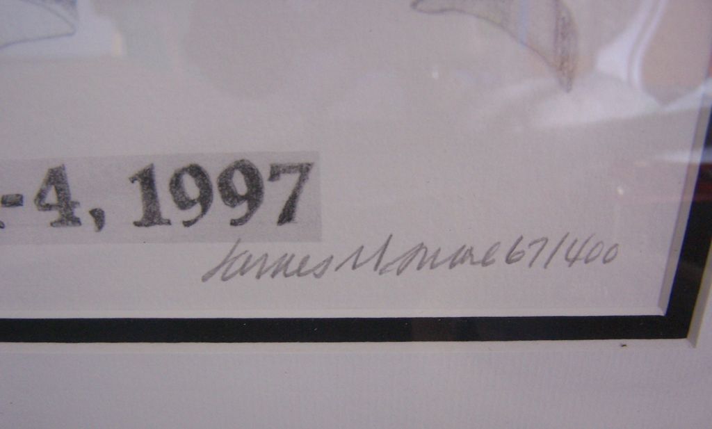 Pencil Signed and Numbered Limited Edition #67 OF 400 Lithograph Celebrating Jackie Robinson and the Brooklyn Dodgers Pencil Signed and Numbered Limited Edition #67 OF 400 Lithograph Celebrating Jackie Robinson and the Brooklyn Dodgers