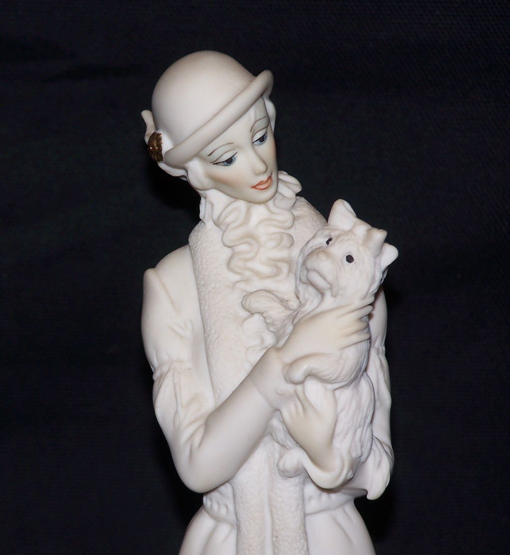 Giuseppe Armani Lady with Dog Figurine 0421-F with Original Box Mint Condition Giuseppe Armani Lady with Dog Figurine 0421-F with Original Box Mint Condition