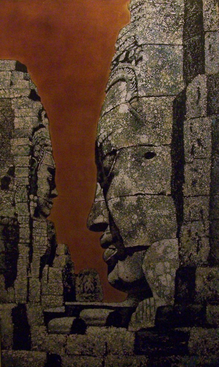 Beautiful Vietnamese Lacquer Art On Wooden Panel 39.25" x 23.5" Beautiful Vietnamese Lacquer Art On Wooden Panel 39.25" x 23.5"