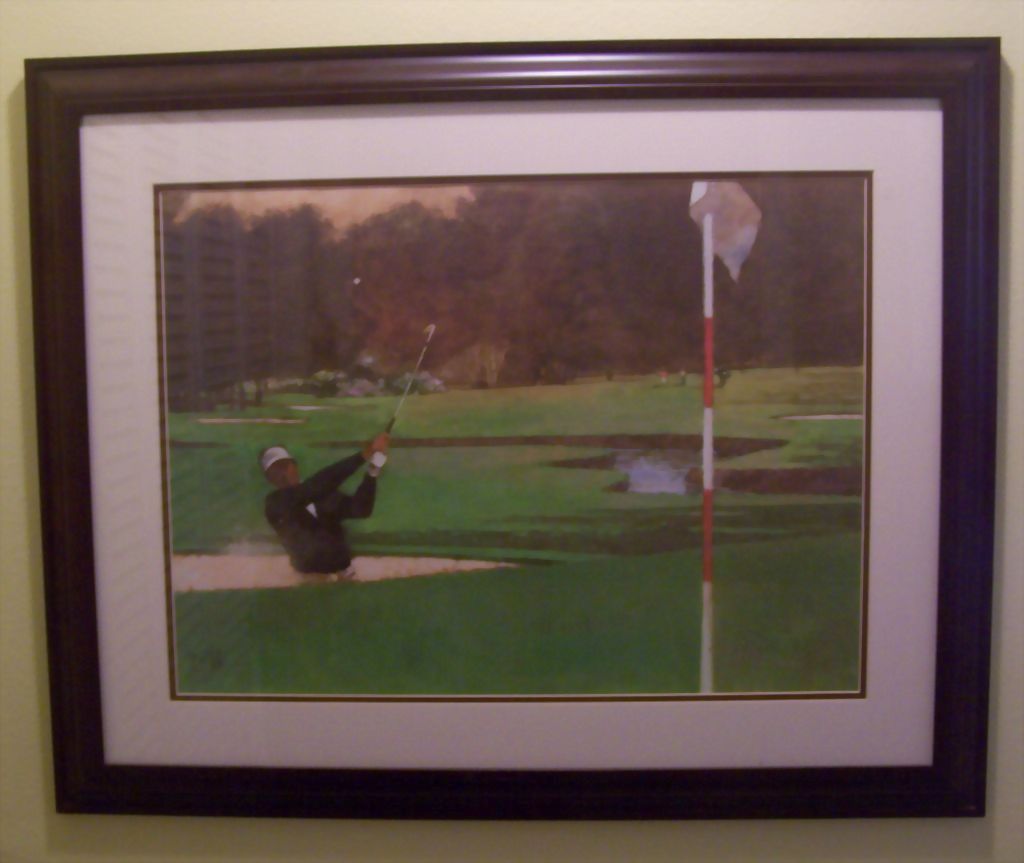 Bart Forbes "The Sand Wedge" Seve Ballesteros Golf Lithograph Bart Forbes "The Sand Wedge" Seve Ballesteros Golf Lithograph
